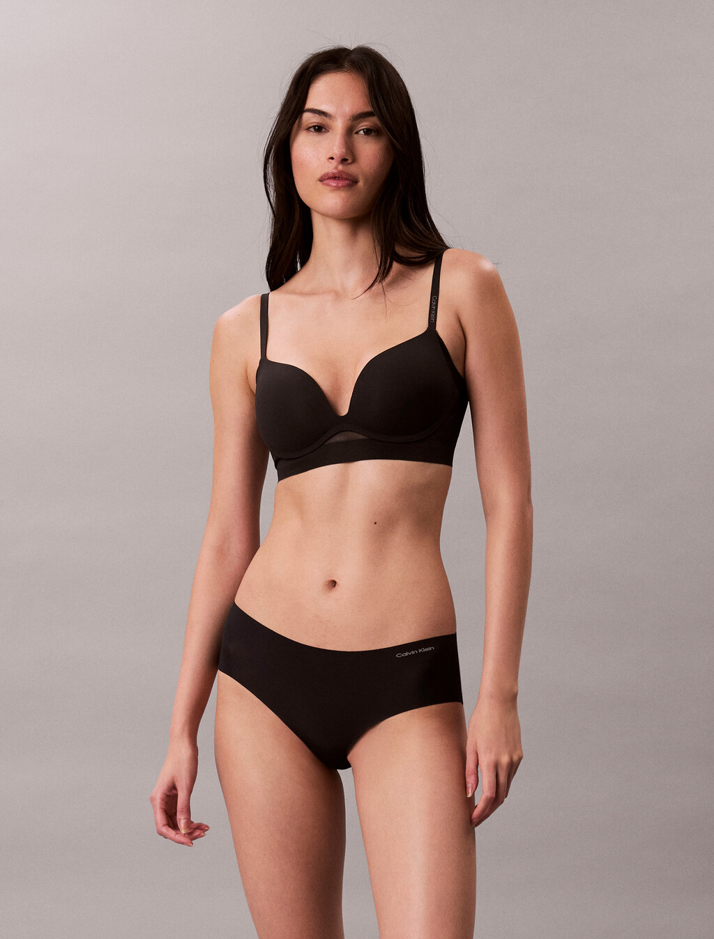 Sujetador Push Up de Malla de Microfibra Invisibles