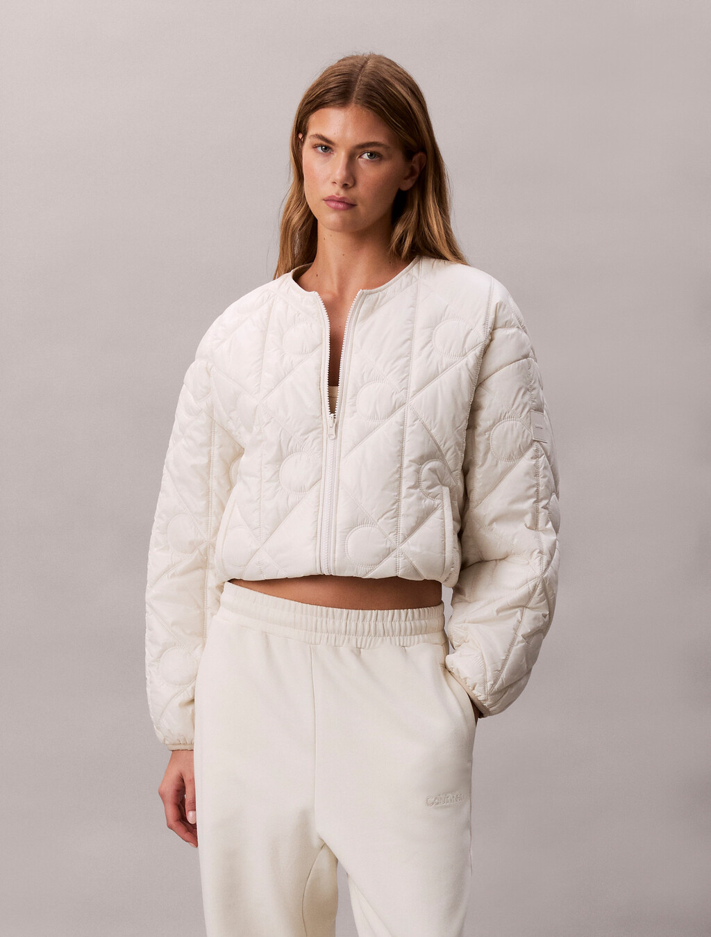 Chaqueta acolchada reversible con logo