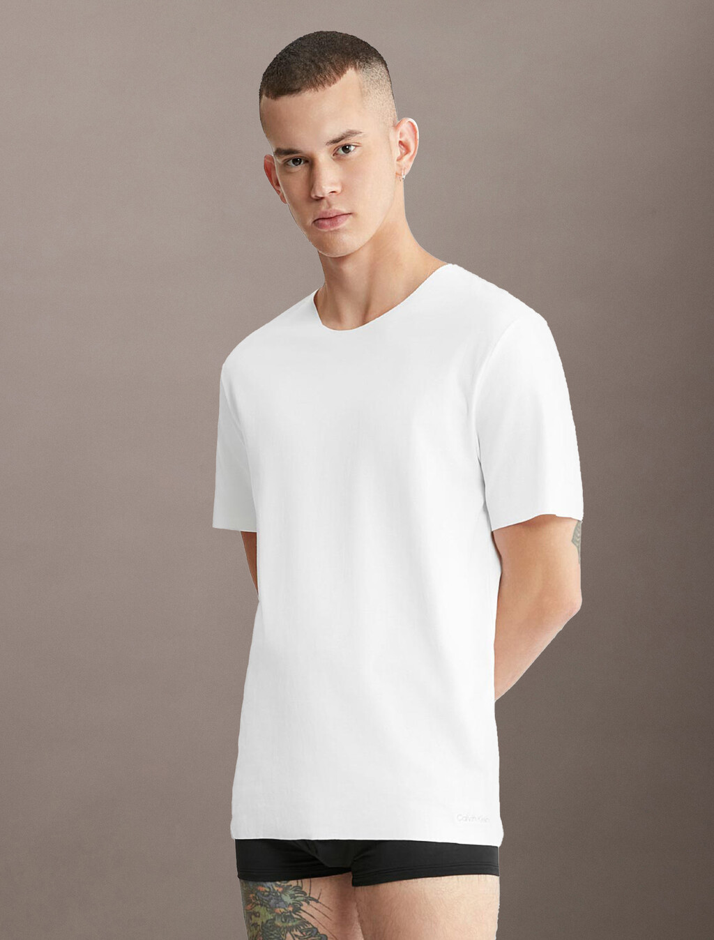 Camiseta de cuello redondo CK Black
