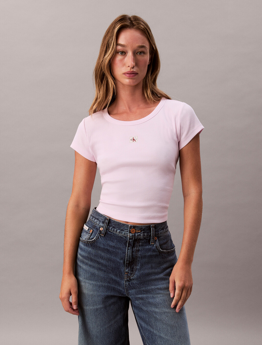 Camiseta de bebé de algodón con elastano