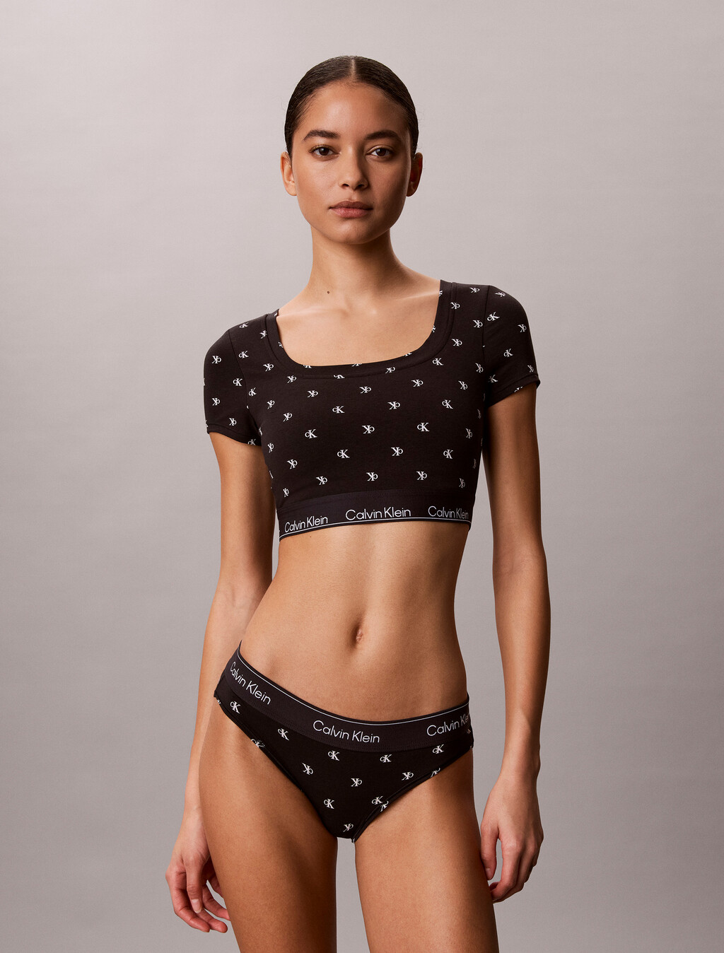 Bralette de Camiseta de Algodón y Modal Icon