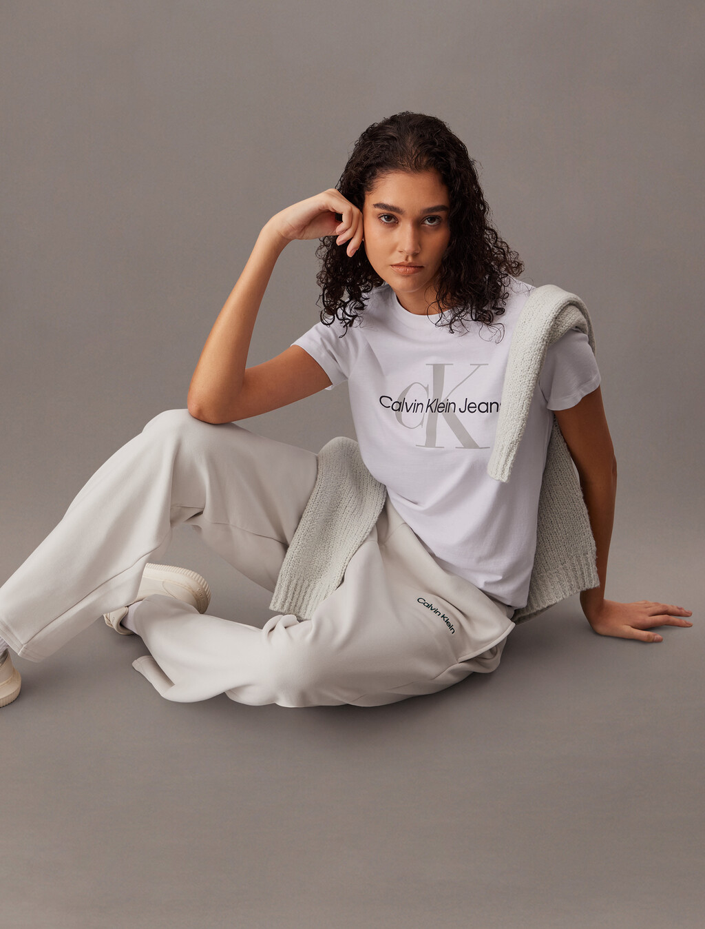 Pantalones Jogger de Terry Francés de Pierna Recta