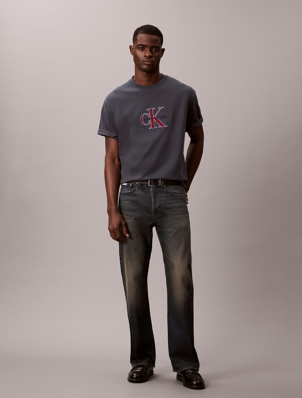 Camiseta holgada con estampado Monologo