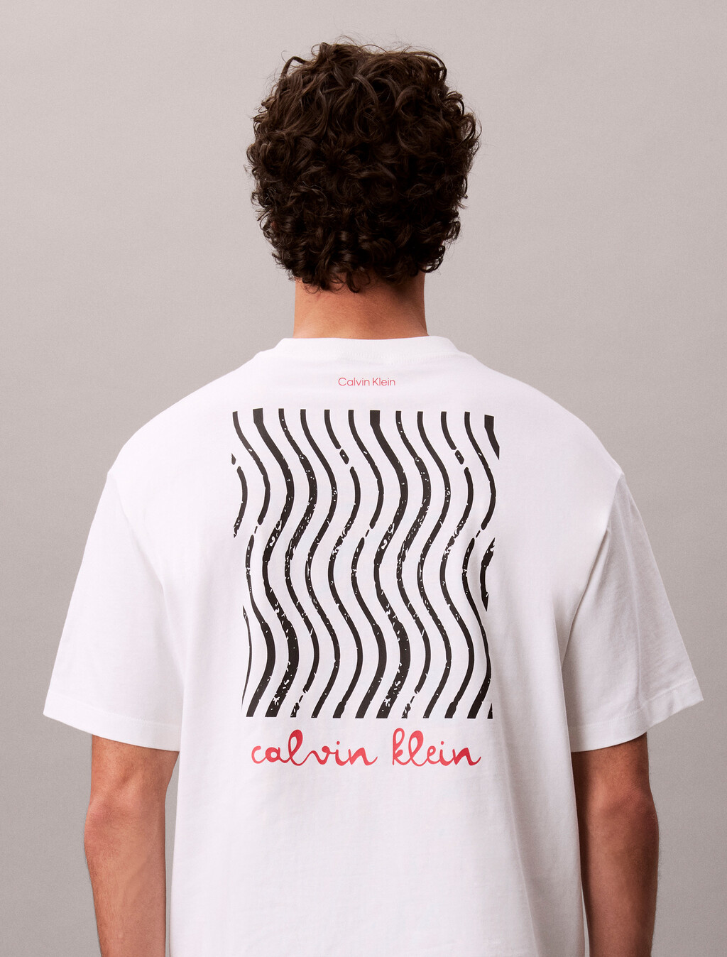 Camiseta regular con estampado trasero