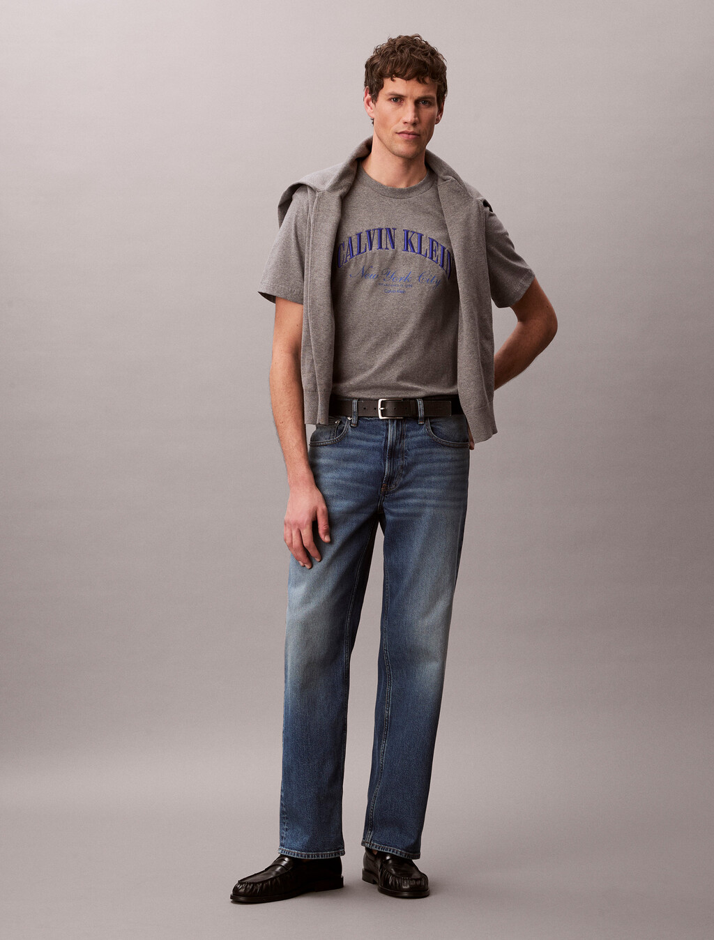 Camiseta con logotipo bordado de Nueva York